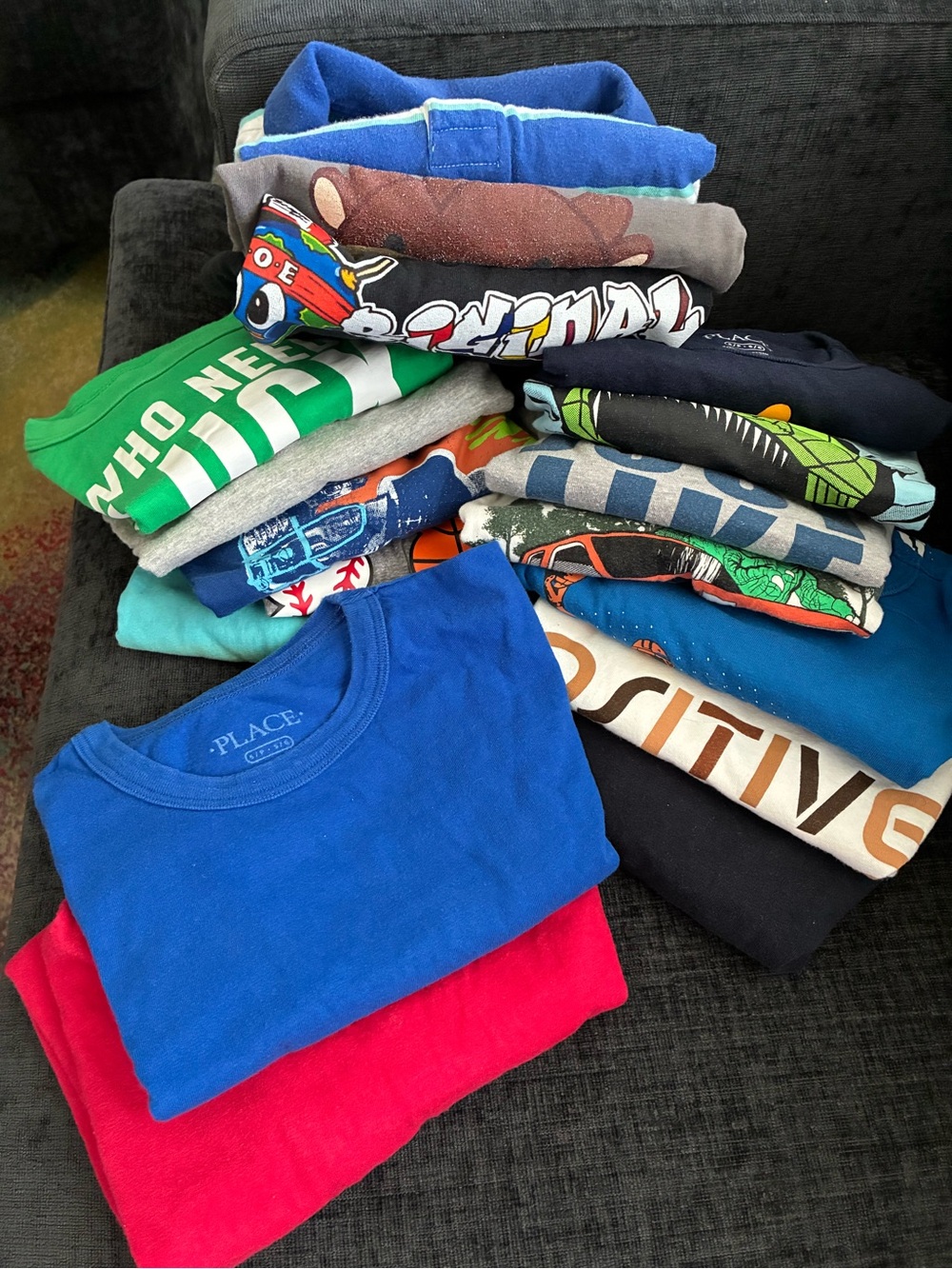 The Children's Place -17 boys size 5/6 Crewneck Tee Lot - Kids Short Sleeve
